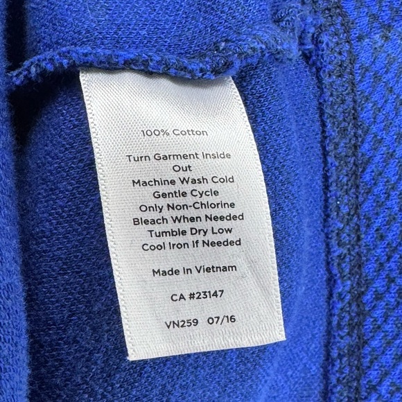 Blue Talbots Zip Cardigan - Picture 4 of 4